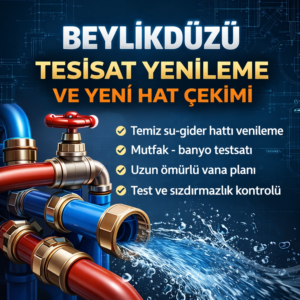 Su Tesisatı Yenileme ve Yeni Hat Çekimi