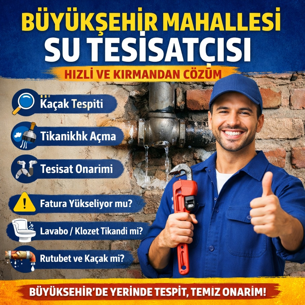 Büyükşehir Mahallesi Su Tesisatçısı