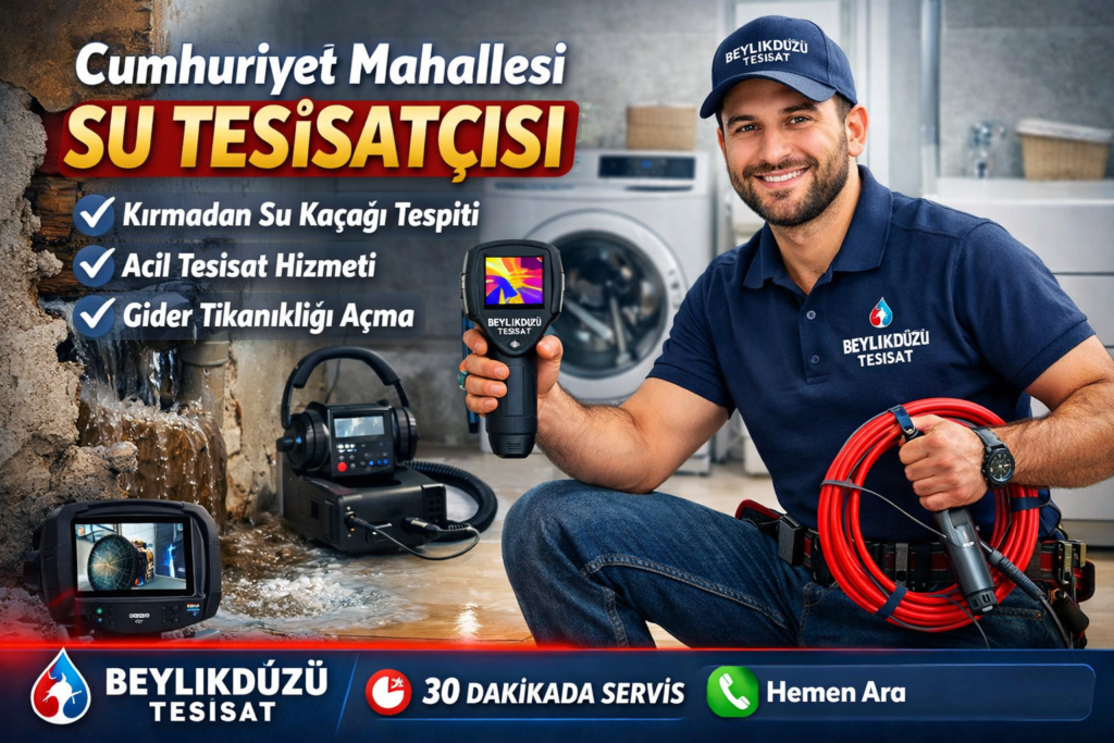 cumhuriyet mahallesi su tesisatçısı